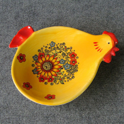 德化鵬豐 專業供應定制陶瓷工藝品，打造輕質復活節雞盤子